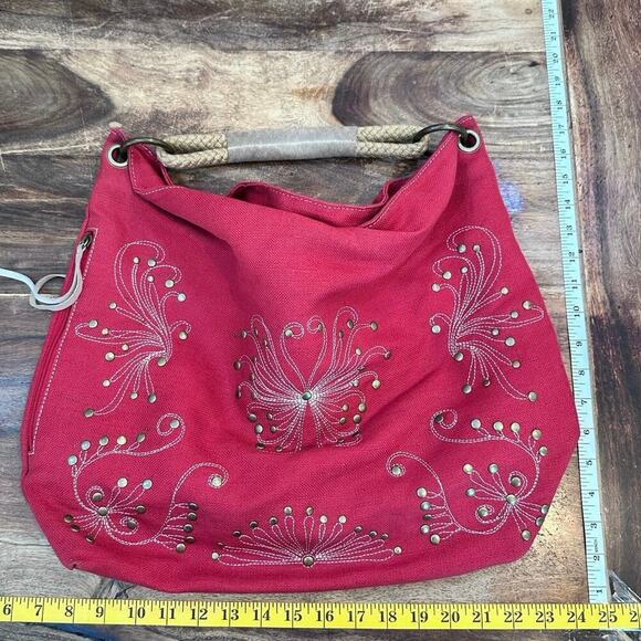 Vintage Nordstrom Pink Hobo Handbag Y2K 2000s 90s - Picture 5 of 5